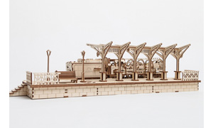 Model Railway Platform Model